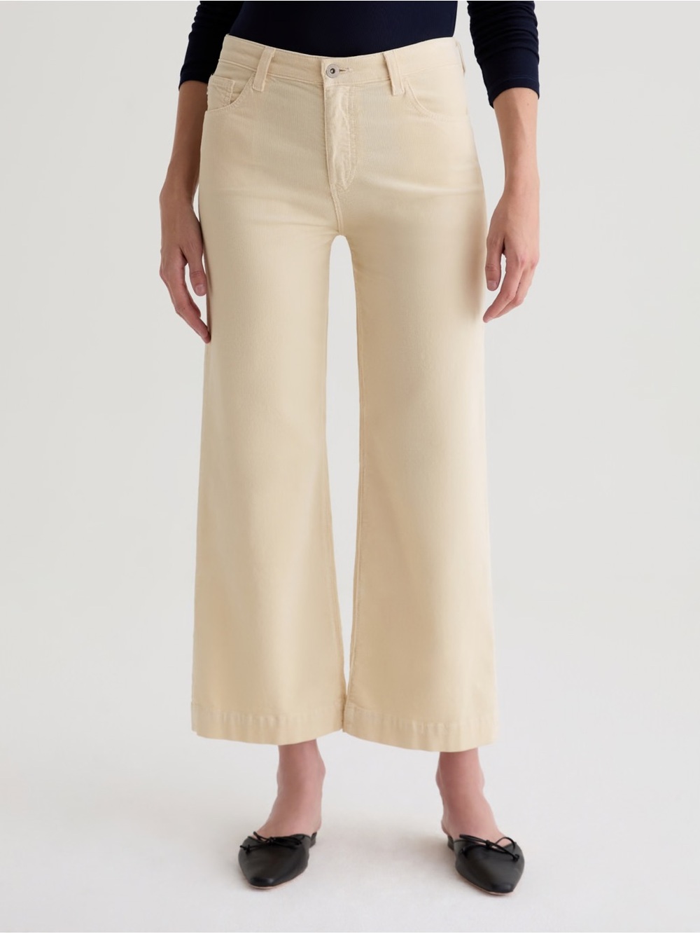 AG Adriano Goldschmied Saige Wide Leg Crop Corduroy Pant